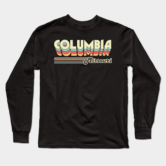 Columbia town retro Long Sleeve T-Shirt by SerenityByAlex